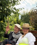 Dainos atsiųsta paskutinė kolegos Leono nuotrauka, padaryta jo šimtmečio dieną 